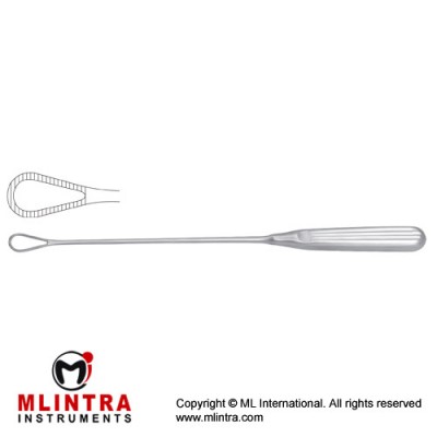 Greene Uterine Curette Stainless Steel, 28 cm - 11" Width 10 mm